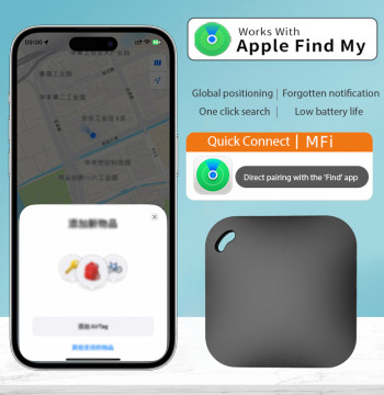 Smart Bluetooth GPS Tracker Work with Apple Find My APP ITag Anti Lost Reminder Device MFI Rated Locator Car Key Pet Kids Finder