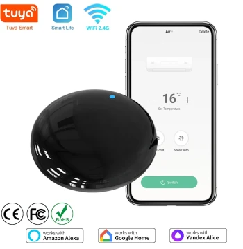 Tuya WiFi IR Remote Control Smart Universal for TV Air Conditioner Alexa Remote Control Work with Google Home Yandex Google