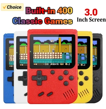 NEW Portable Retro Mini Video Game Console 8-Bit Handheld Game Player Built-in 400 Games AV Out Game Console Game Boy