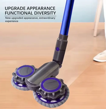 Elektrischer Wischkopfaufsatz, kompatibel mit Dyson V7 V8 V11 V10 V15 Staubsaugeraufsatz mit Wasserschrank und rotem Auslöser