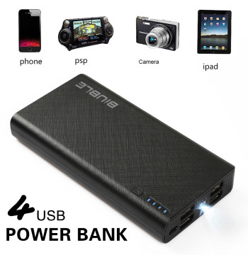 Super Fast Charging 15000mAh High Capacity Power Bank Battery 4USB Power Bank For Iphone Samsung Huawei
