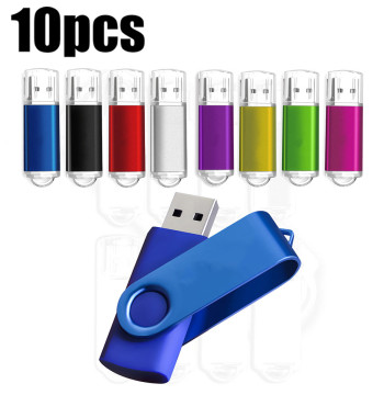 10PCS/lot CustomLOGOColour USB 2.0 USB Flash Drive 8GB 16GB 32GB 64GB USB Stick Pen Drive 1GB 2GB4GB Pendrive for Smart Phone/PC