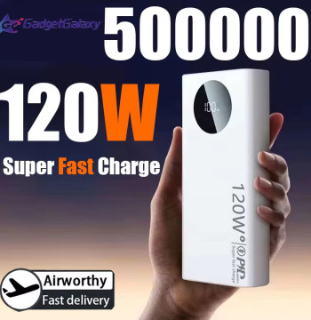 200000mAh High Capacity Power Bank 120W Super Fast Charging Powerbank Portable Battery Charger For iPhone Samsung Huawei
