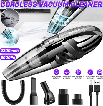 Wireless Handheld Vacuum Cleaner USB Charging Car Vacuum Cleaner Portable Wet&Dry Handheld strong Suction Cordless 12000pa