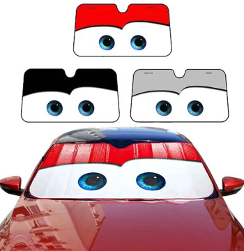 Car Solar Protection 4 Colors Eyes Heated Windshield Sunshade Car Window Windscreen Cover Sun Shade Auto Sun Visor Car-covers