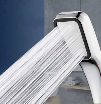 300 Holes Pressurized Showerhead Hand Hold Square Shower Head Water Saving Rainfall Spray Nozzle Bathroom Accessories