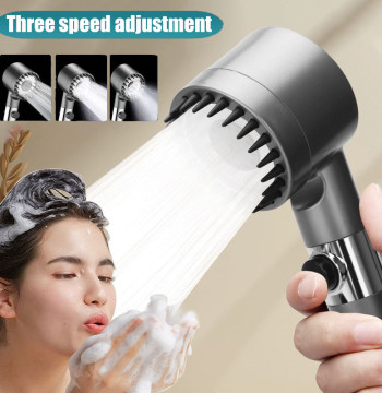 Three Speed Adjustment Bathroom Supplies Head Massage Portable Shower Filter Showers for Bathroom Accessories Showerhead Items