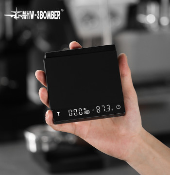 MHW-3BOMBER Digital Kitchen Coffee Scale High Precision Cyclic Rechargeable Espresso Electronic Scale Home Barista Accessories