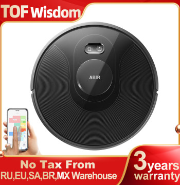 ABIR X8 Robot Vacuum Cleaner ,Laser System, Multiple Floors Maps, Zone Cleaning,Restricted Area Setting for Home Carpet Cleaning